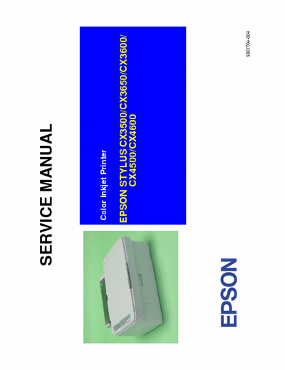 EPSON CX3500 - 3650 - 3600 EPSON CX3500/3600/3650 Service Manual